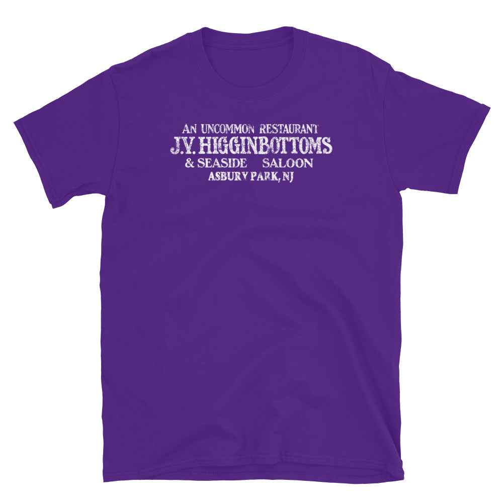 J.V. Higginbottoms Asbury Park NJ vintage t-shirt, Purple, front