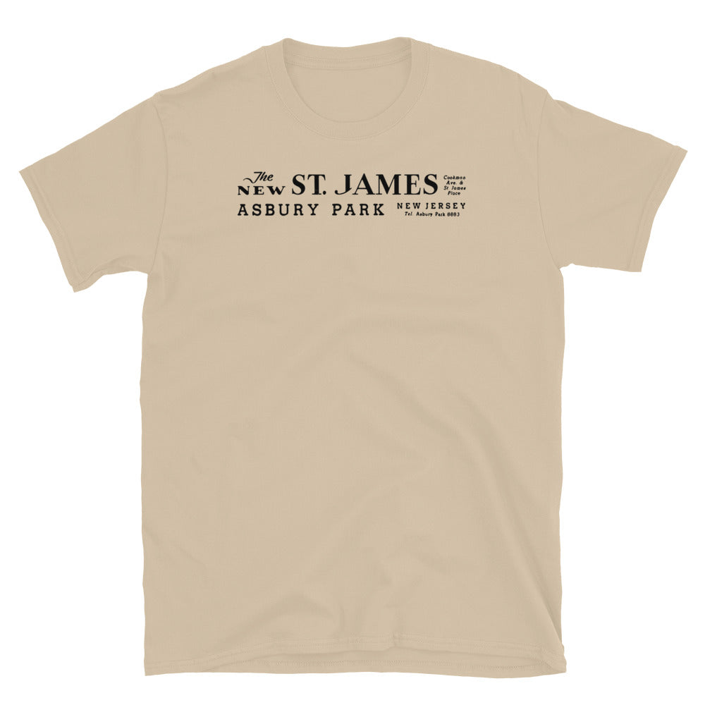 St. James Theatre - ASBURY PARK - Short-Sleeve Unisex T-Shirt Sand