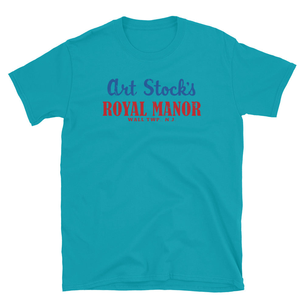 Art Stock's Royal Manor - WALL - Vintage Style T-Shirt Tropical Blue