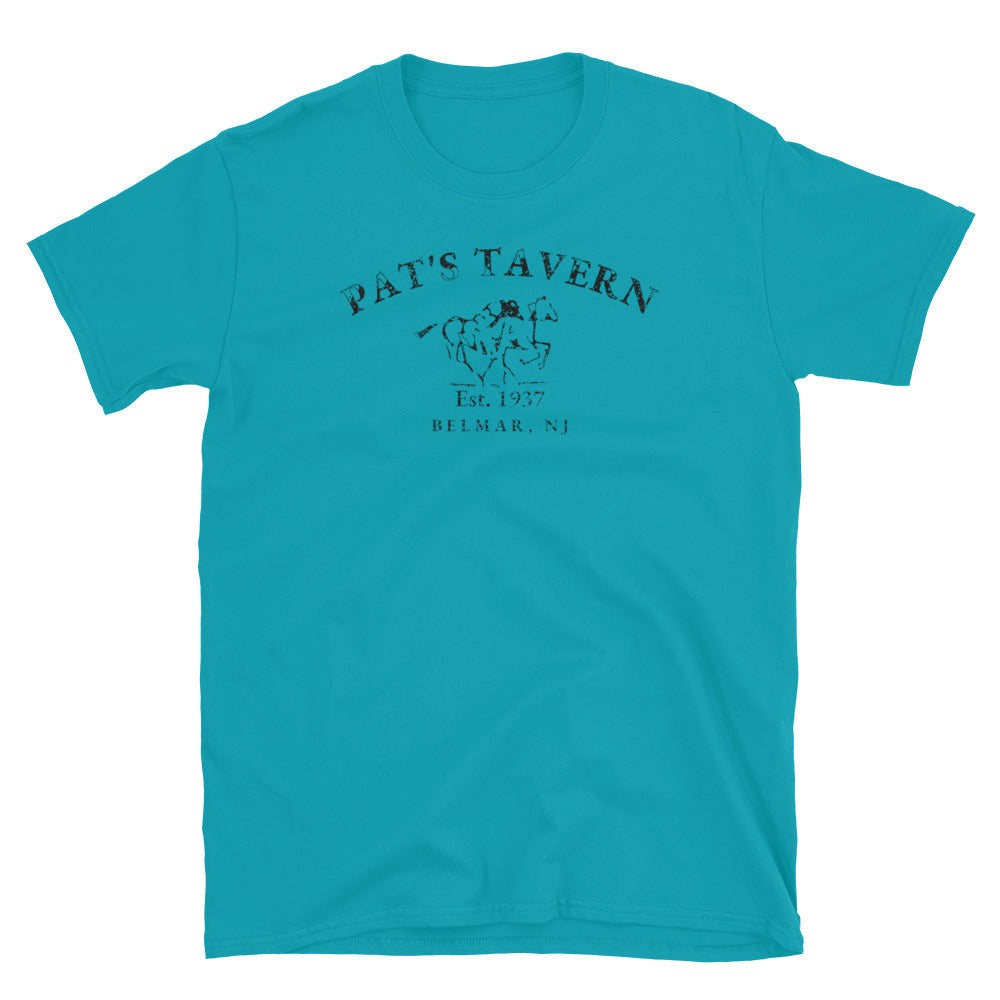 Pat's Tavern Belmar NJ vintage t-shirt, Tropical Blue, front