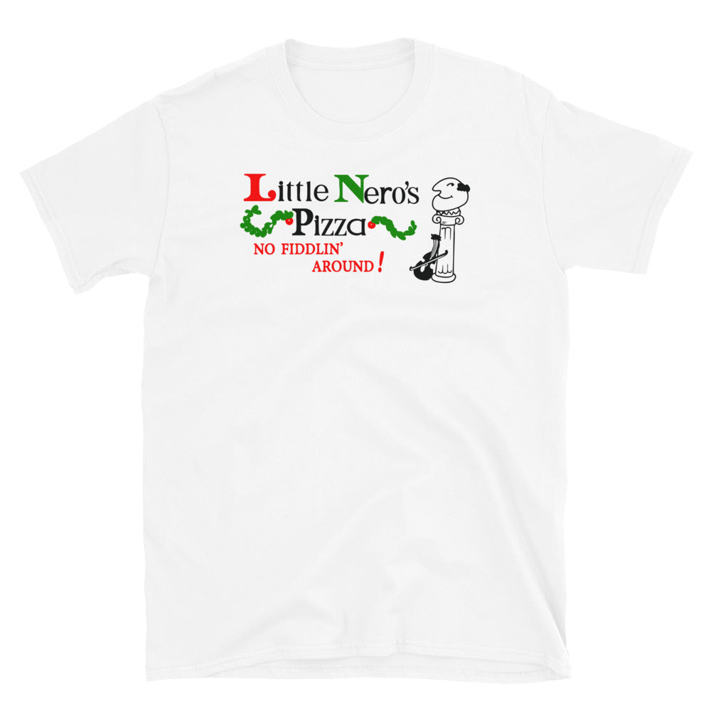 Little Nero's Pizza - Short-Sleeve Unisex T-Shirt White