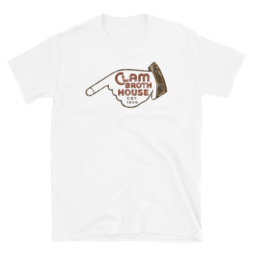 Clam Broth House - HOBOKEN - Short-Sleeve Unisex T-Shirt White