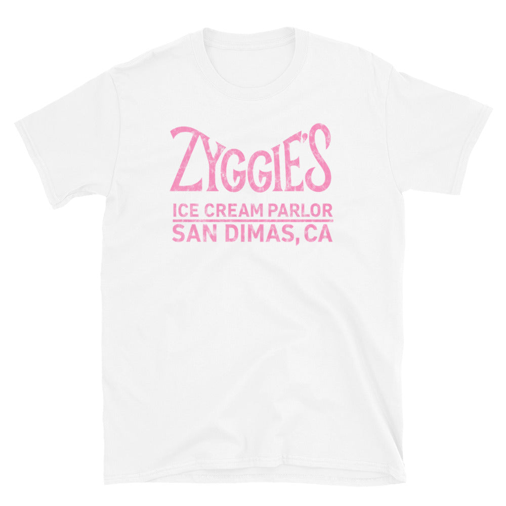 Zyggie's Ice Cream Parlor - SAN DIMAS, CA - Short-Sleeve Unisex T-Shirt White