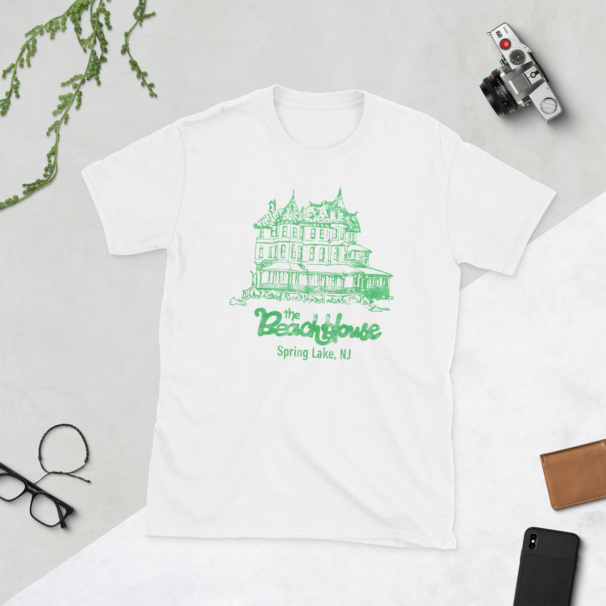 The Beach House - SPRING LAKE - Short-Sleeve Unisex T-Shirt White