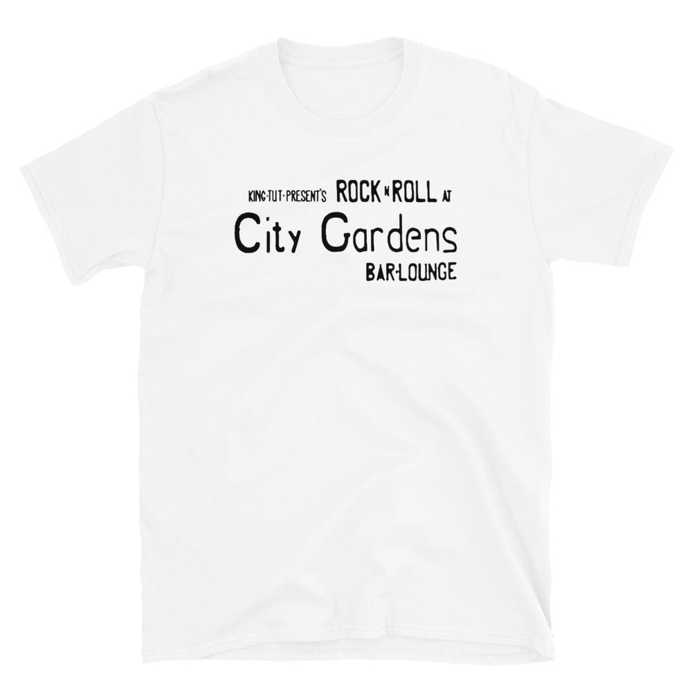 City Gardens Trenton NJ wall sign vintage t-shirt, White, front