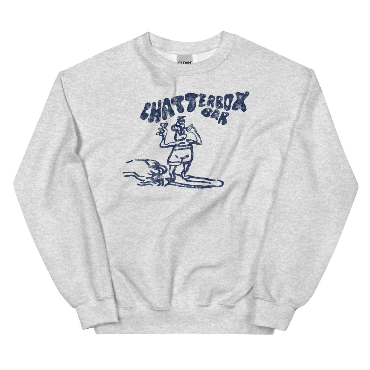 The Original Chatterbox Bar - SEASIDE HEIGHTS - Unisex Crewneck Sweatshirt Ash