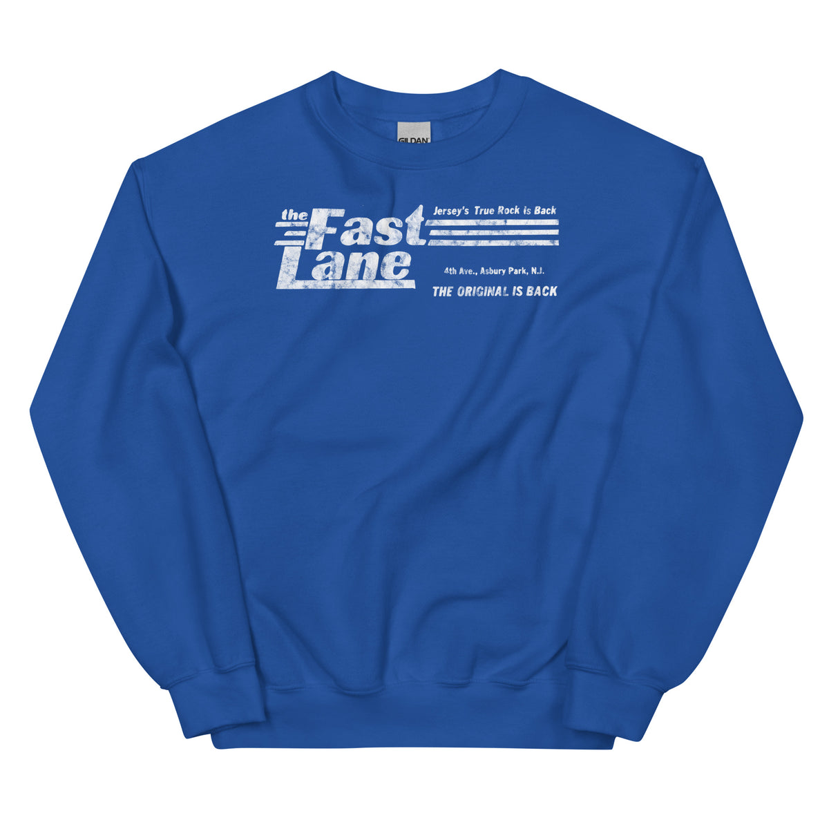 The Fast Lane (White Logo) - ASBURY PARK - Unisex Crewneck Sweatshirt