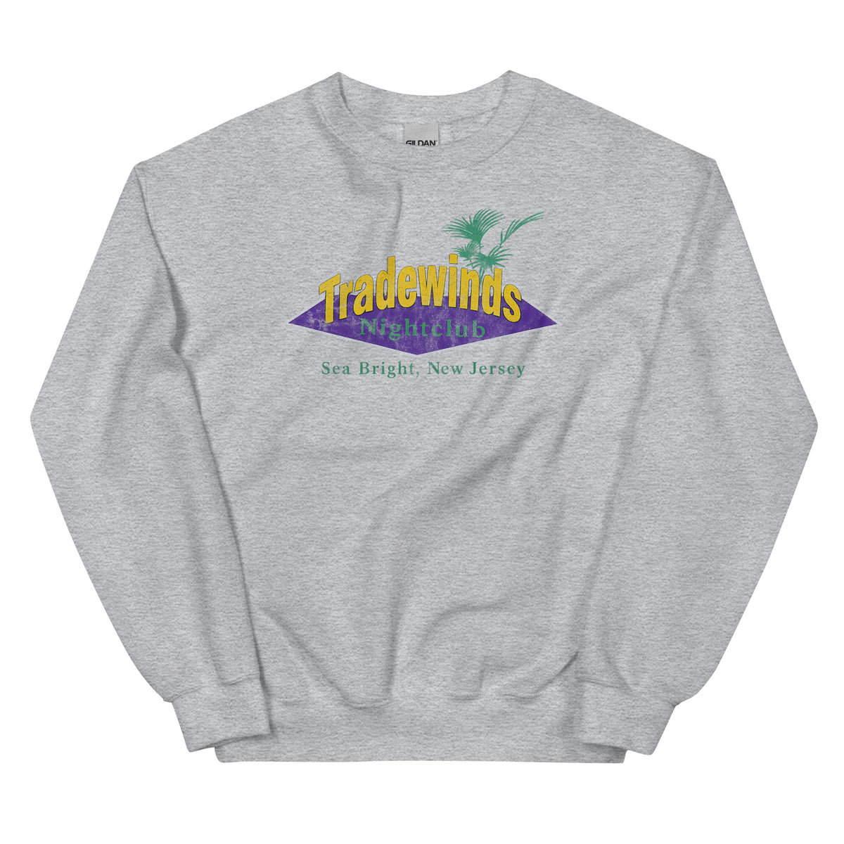 Tradewinds Nightclub - SEA BRIGHT - Unisex Crewneck Sweatshirt Sport Grey