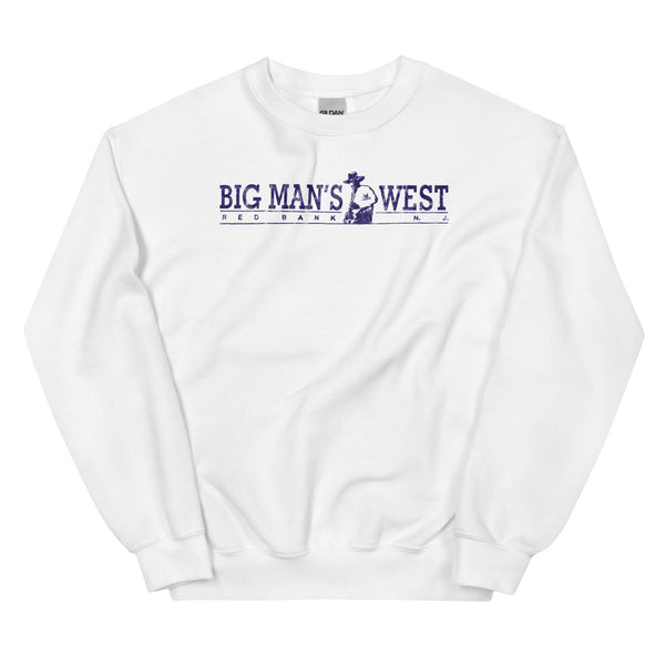 Big Man's West - RED BANK - Unisex Crewneck Sweatshirt White