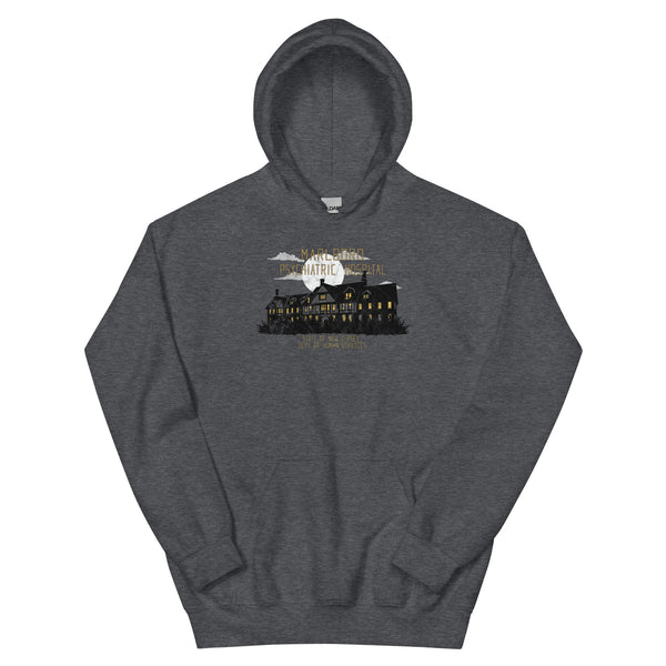 Marlboro Psychiatric Hospital Marlboro NJ vintage hoodie, Dark Heather, front
