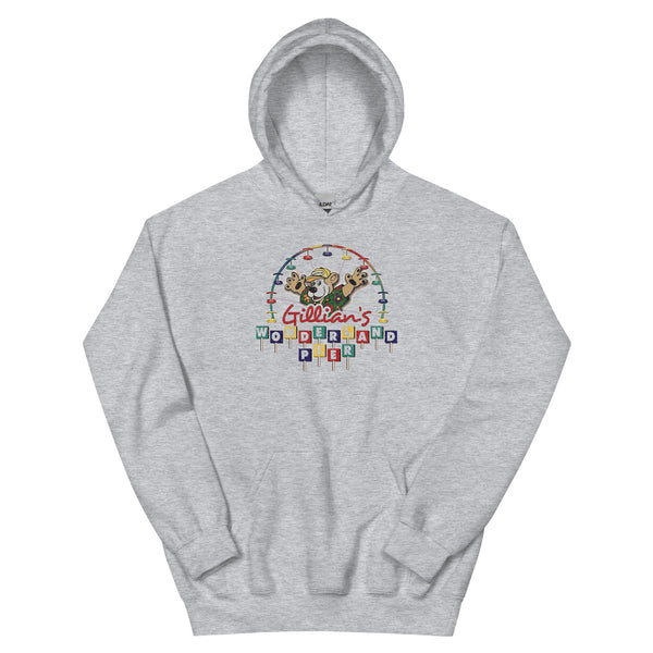 Gillian's Wonderland Pier Ocean City NJ vintage hoodie, Sport Grey, front