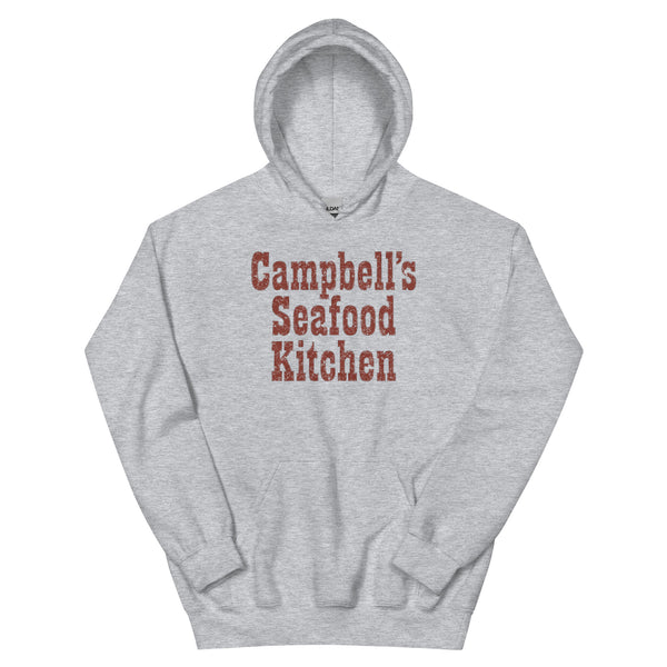 Campbell's Seafood Kitchen Ocean City NJ vintage hoodie, Sport Grey, front