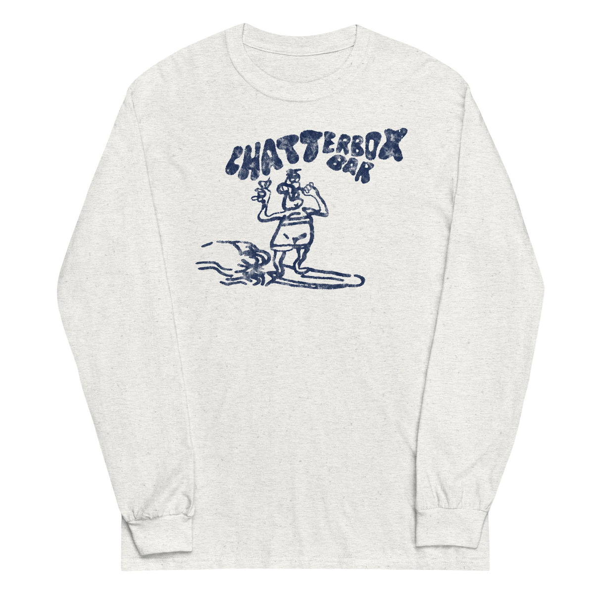 The Original Chatterbox Bar - SEASIDE HEIGHTS - Unisex Long Sleeve Shirt Ash
