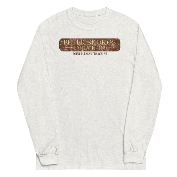 Peter Skokos Drive-In - POINT PLEASANT BEACH - Unisex Long Sleeve Shirt Ash