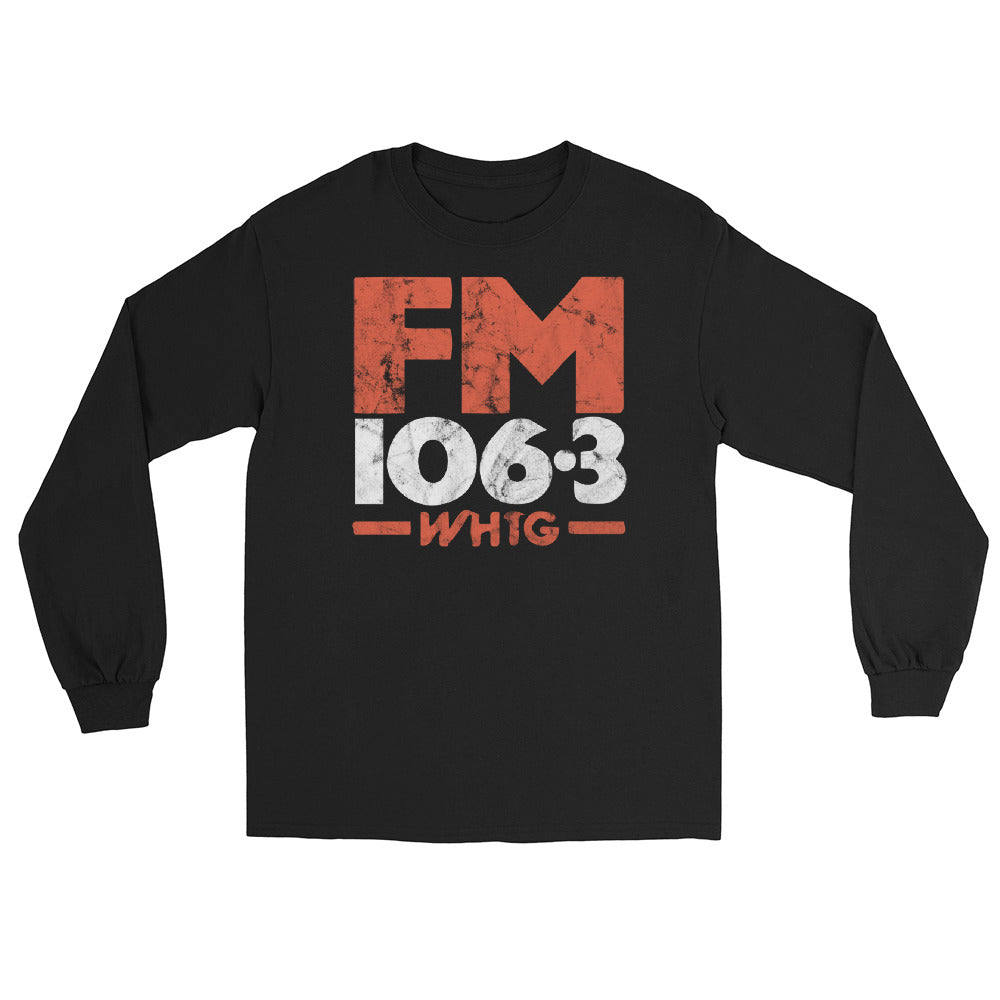 FM106.3 WHTG - NEW JERSEY - Unisex Long Sleeve Shirt Black