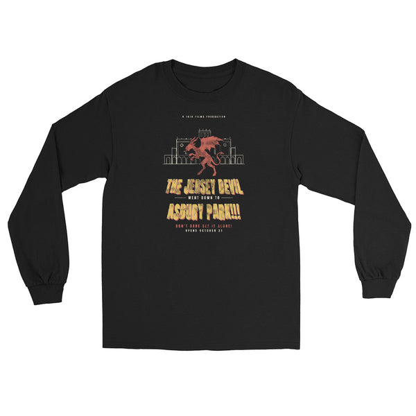 The Jersey Devil Went Down To Asbury Park Asbury Park NJ vintage long sleeve shirt, Black, front