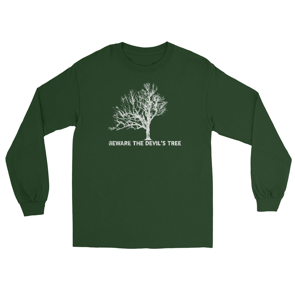 The Devil's Tree Bernards Township NJ vintage long sleeve shirt, Forest Green, front
