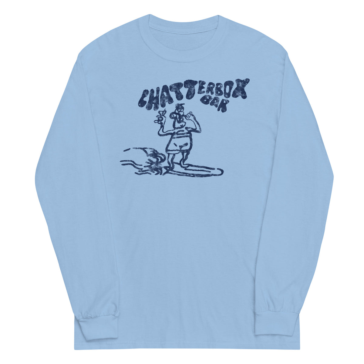 The Original Chatterbox Bar - SEASIDE HEIGHTS - Unisex Long Sleeve Shirt Light Blue