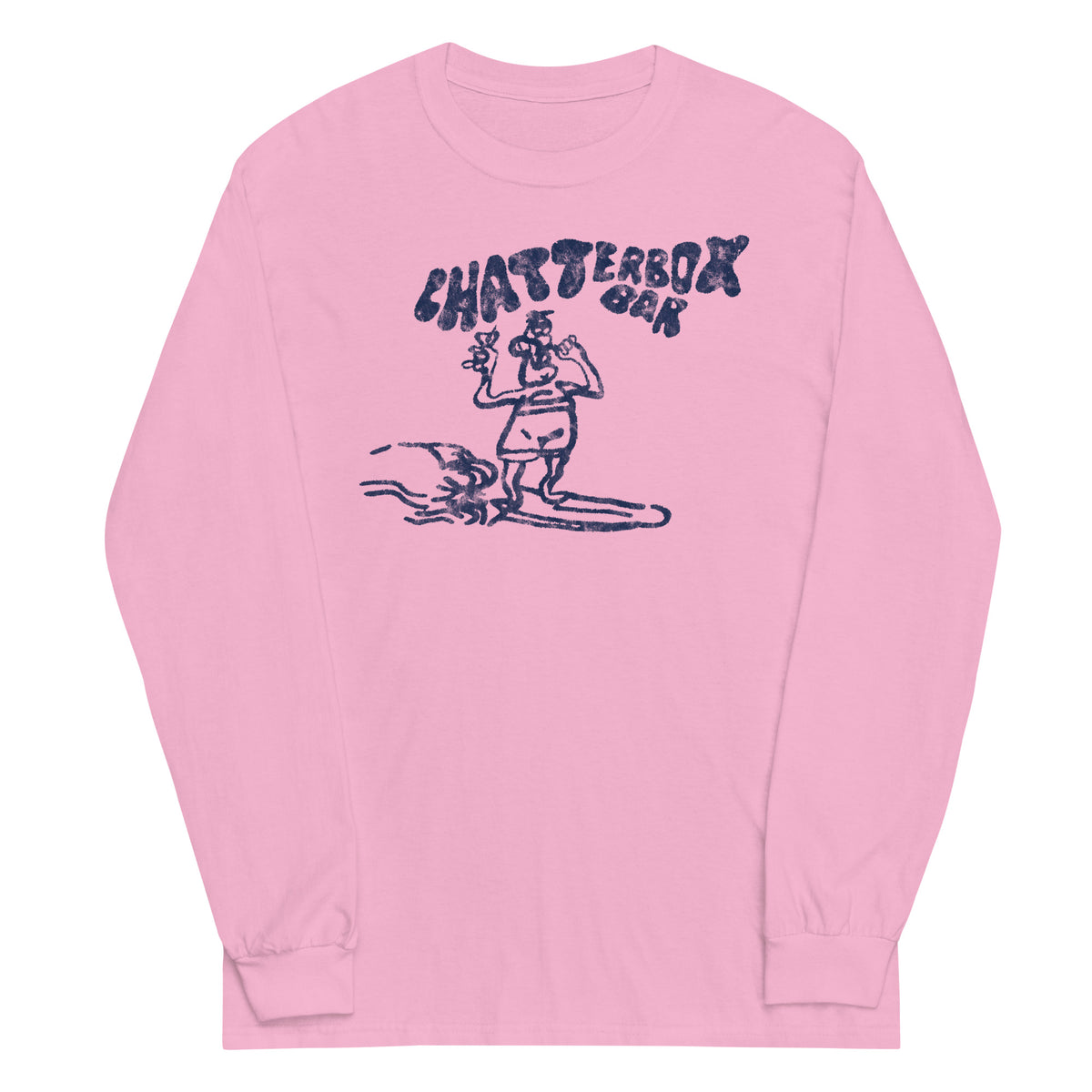 The Original Chatterbox Bar - SEASIDE HEIGHTS - Unisex Long Sleeve Shirt Light Pink