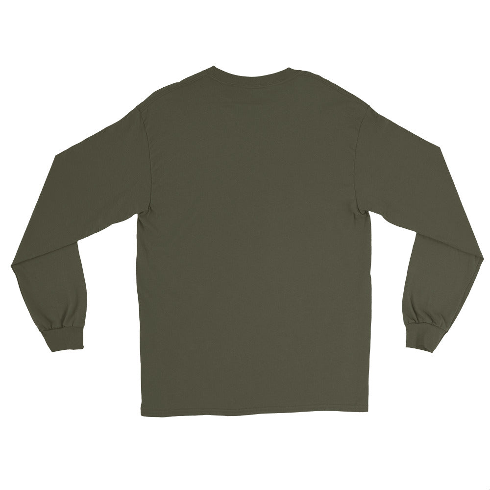 The Jersey Devil Went Down To Asbury Park Asbury Park NJ vintage long sleeve shirt, Military Green, back