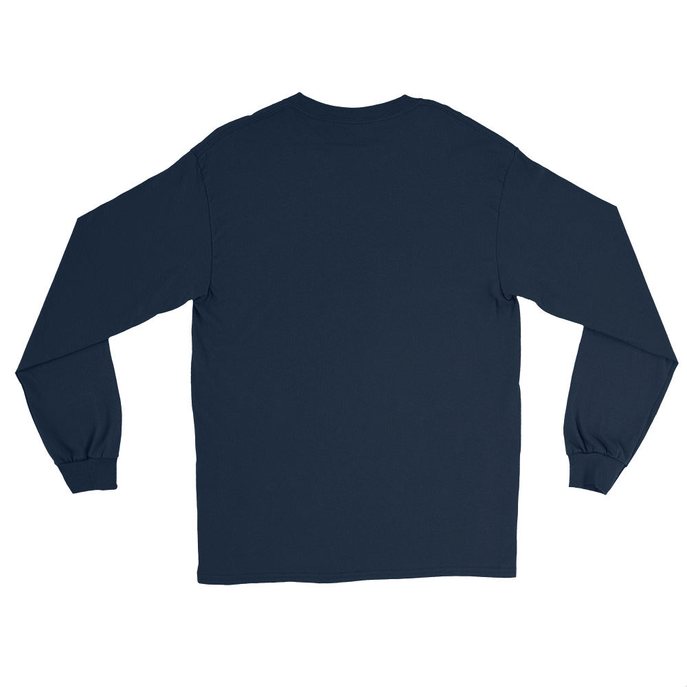Haunted Mansion Long Branch NJ vintage long sleeve shirt, Navy, back