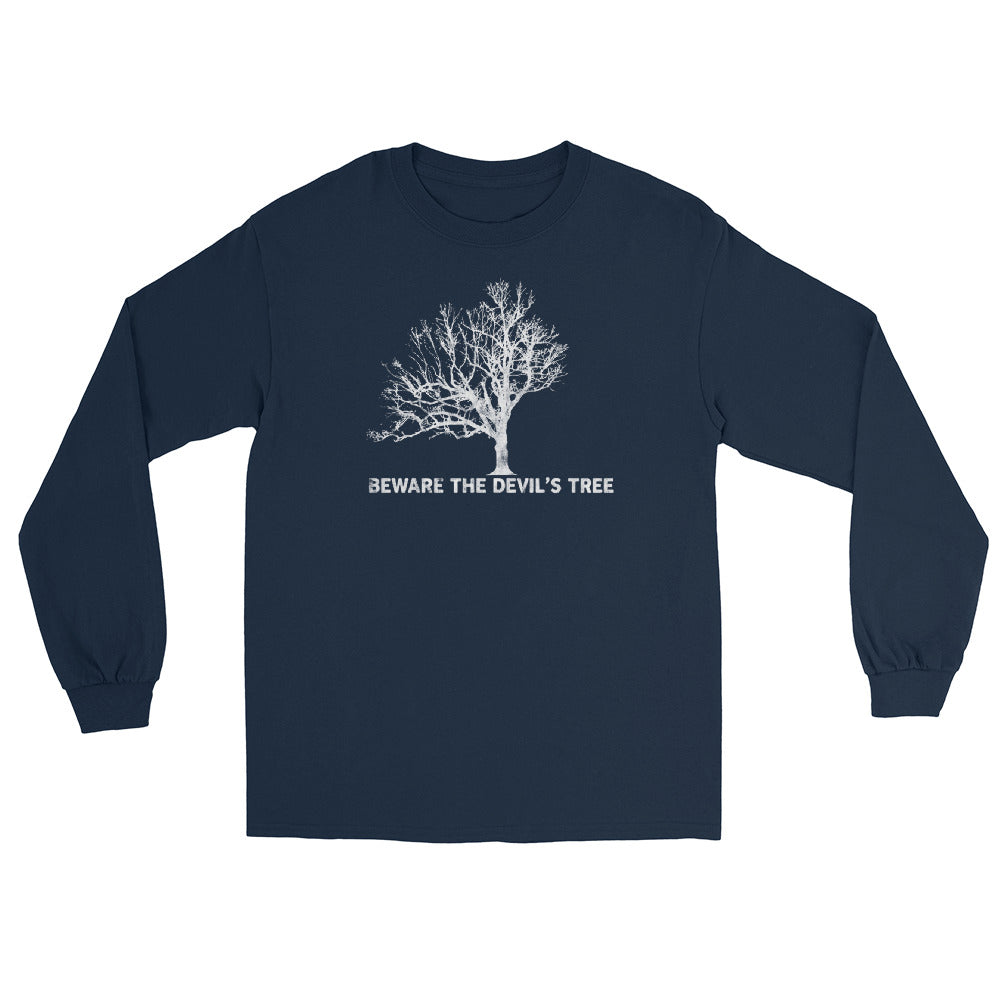 The Devil's Tree Bernards Township NJ vintage long sleeve shirt, Navy, front