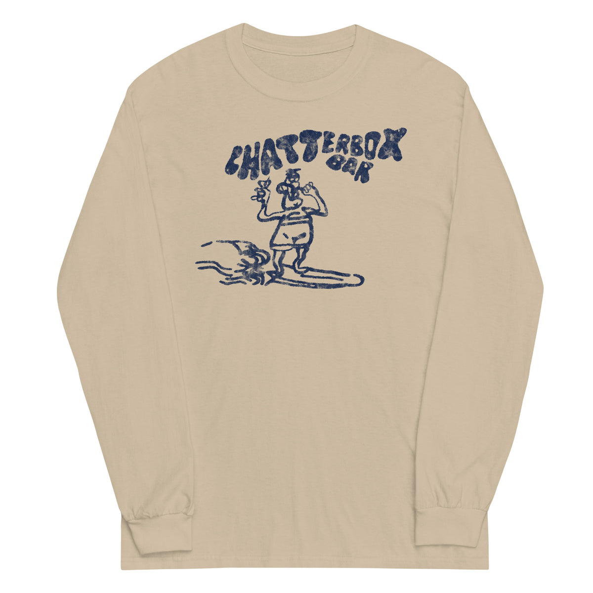 The Original Chatterbox Bar - SEASIDE HEIGHTS - Unisex Long Sleeve Shirt Sand