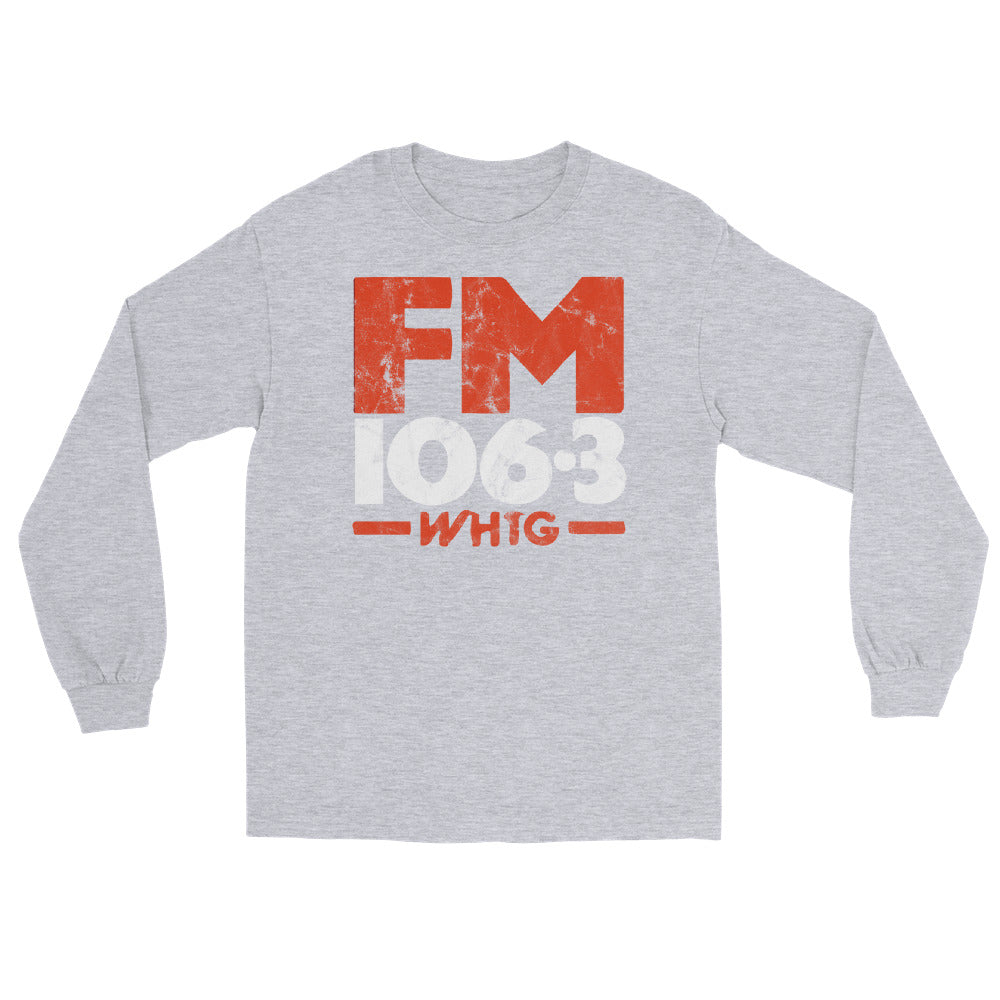 FM106.3 WHTG - NEW JERSEY - Unisex Long Sleeve Shirt Sport Grey