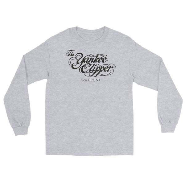 The Yankee Clipper Sea Girt NJ vintage long sleeve shirt, Sport Grey, front
