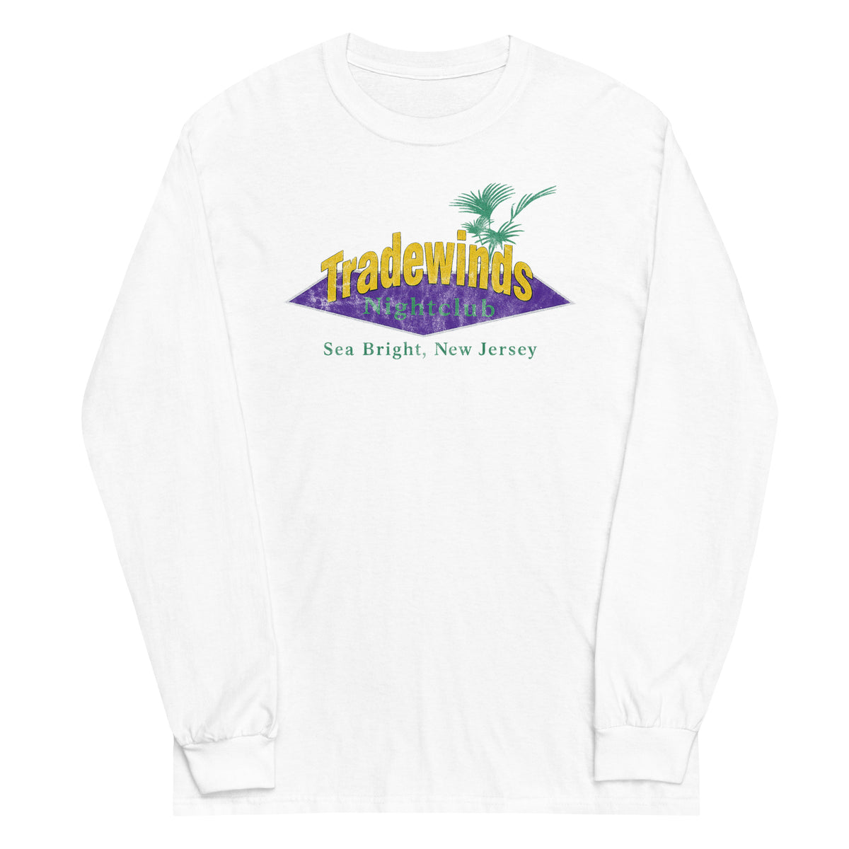 Tradewinds Nightclub - SEA BRIGHT - Unisex Long Sleeve Shirt White