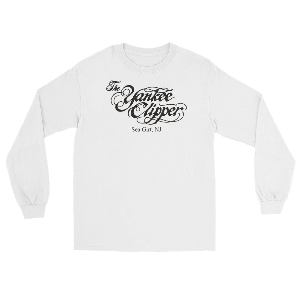 The Yankee Clipper Sea Girt NJ vintage long sleeve shirt, White, front