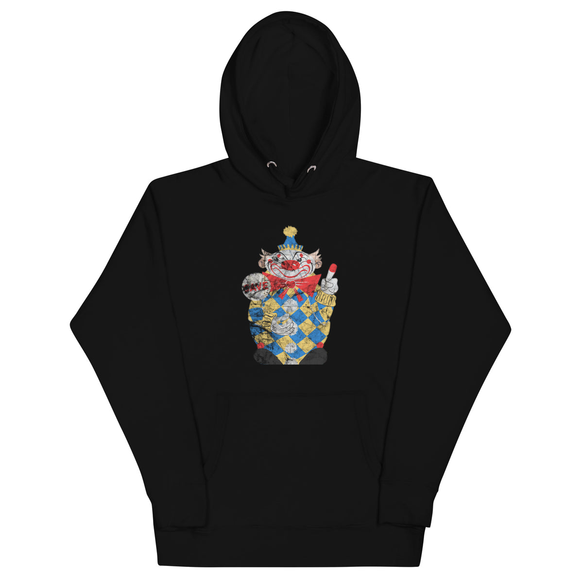 Calico The Evil Clown / Food Circus - MIDDLETOWN - Unisex Hoodie Black