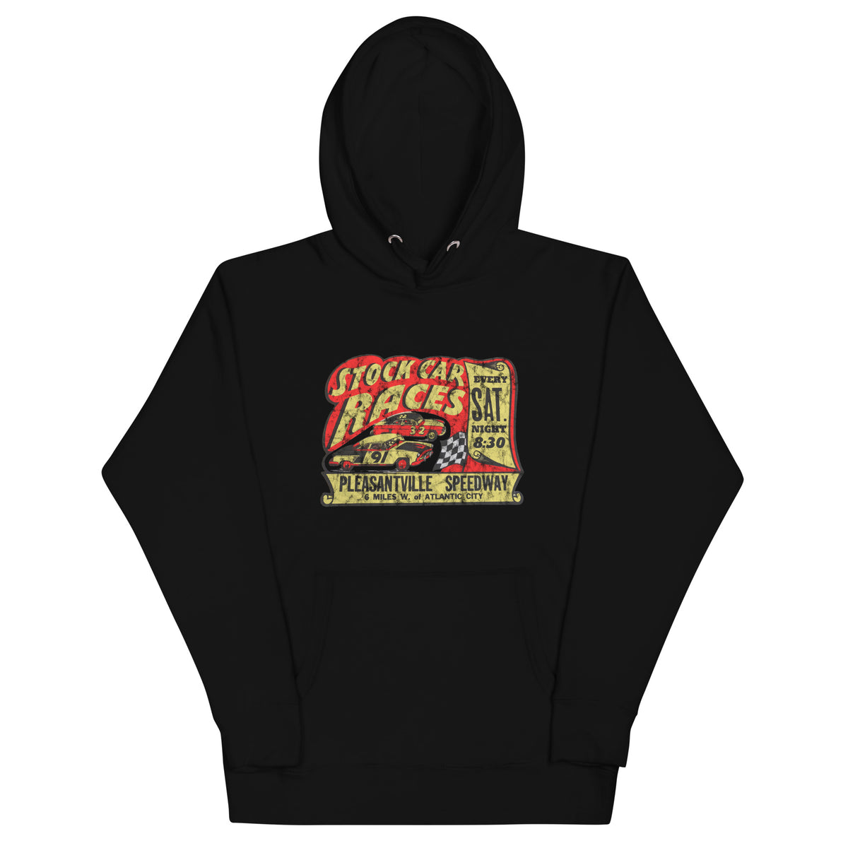 Pleasantville Speedway - PLEASANTVILLE - Unisex Hoodie Black