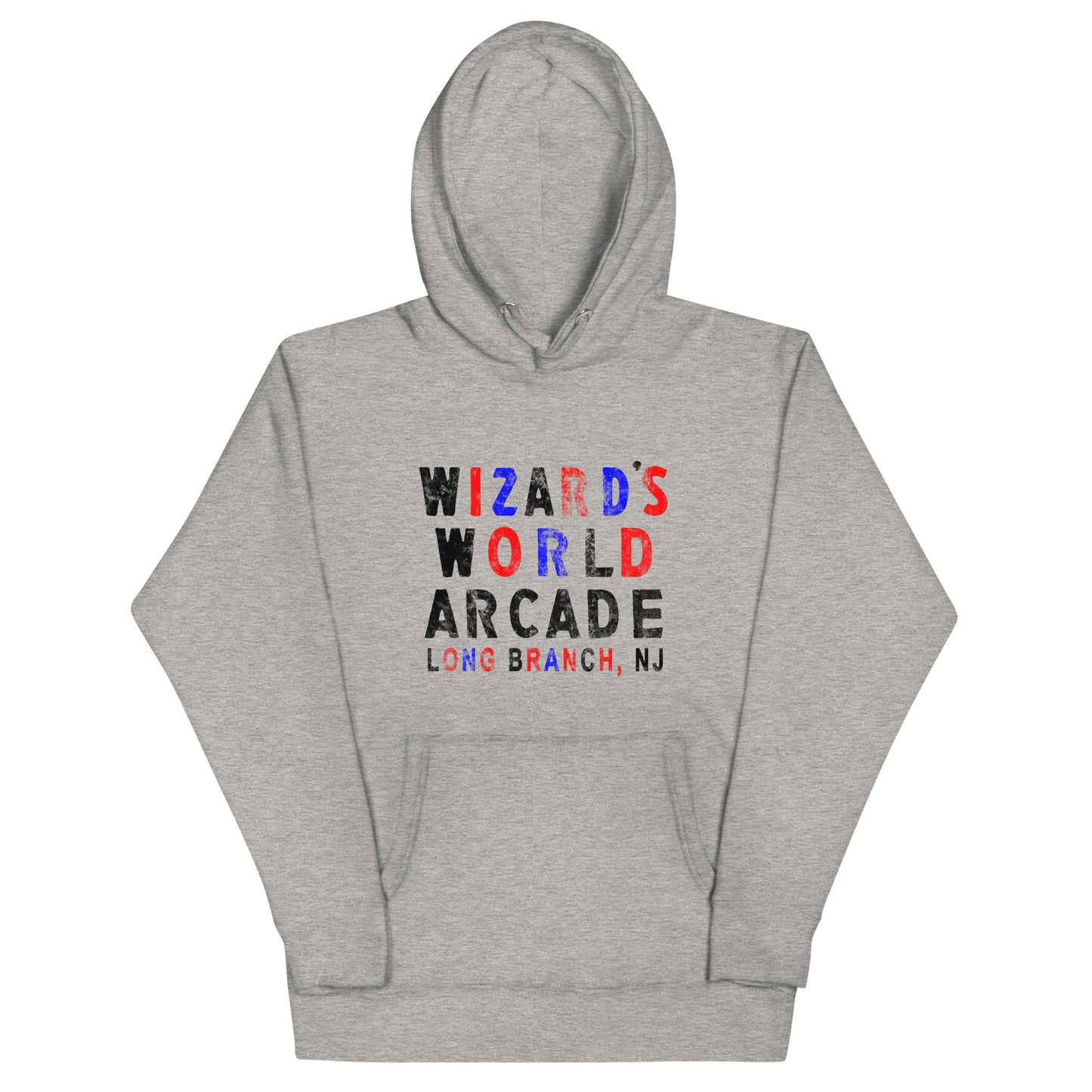 Wizard's World Arcade - LONG BRANCH - Unisex Hoodie Carbon Grey