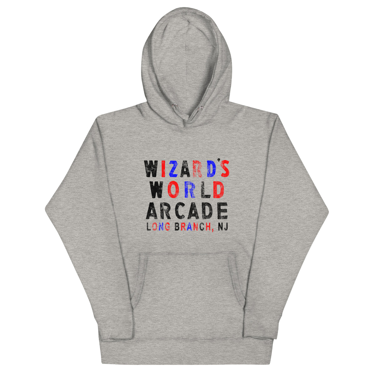 Wizard's World Arcade - LONG BRANCH - Unisex Hoodie Carbon Grey