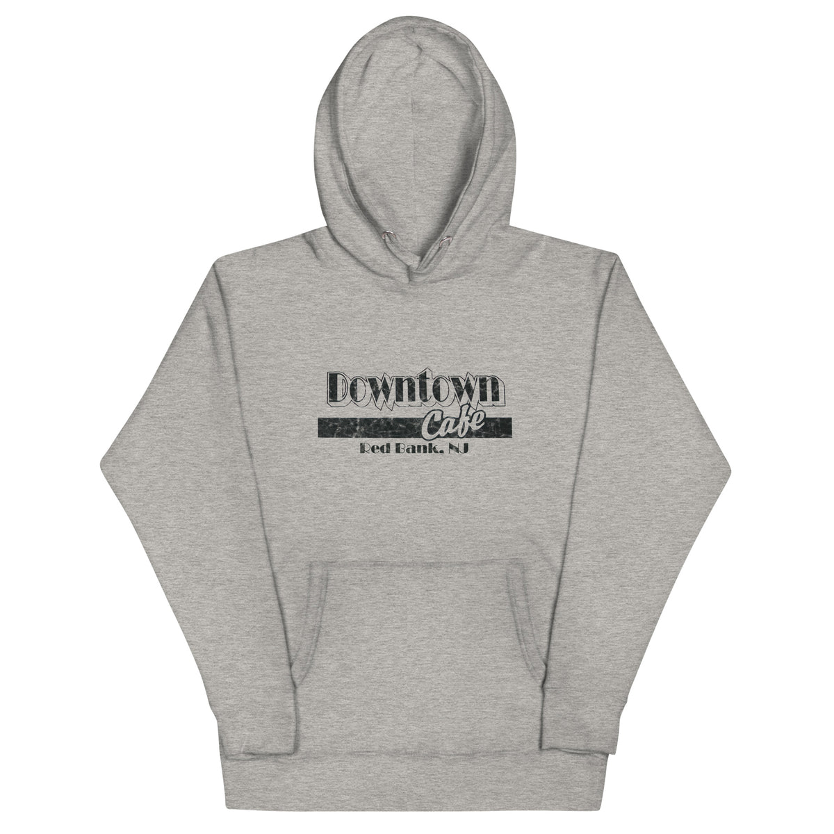 Downtown Cafe - RED BANK - Unisex Hoodie Carbon Grey