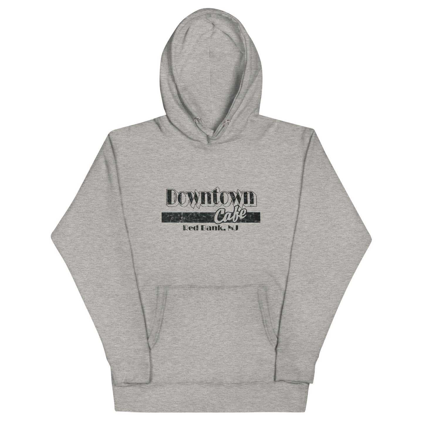 Downtown Cafe - RED BANK - Unisex Hoodie Carbon Grey