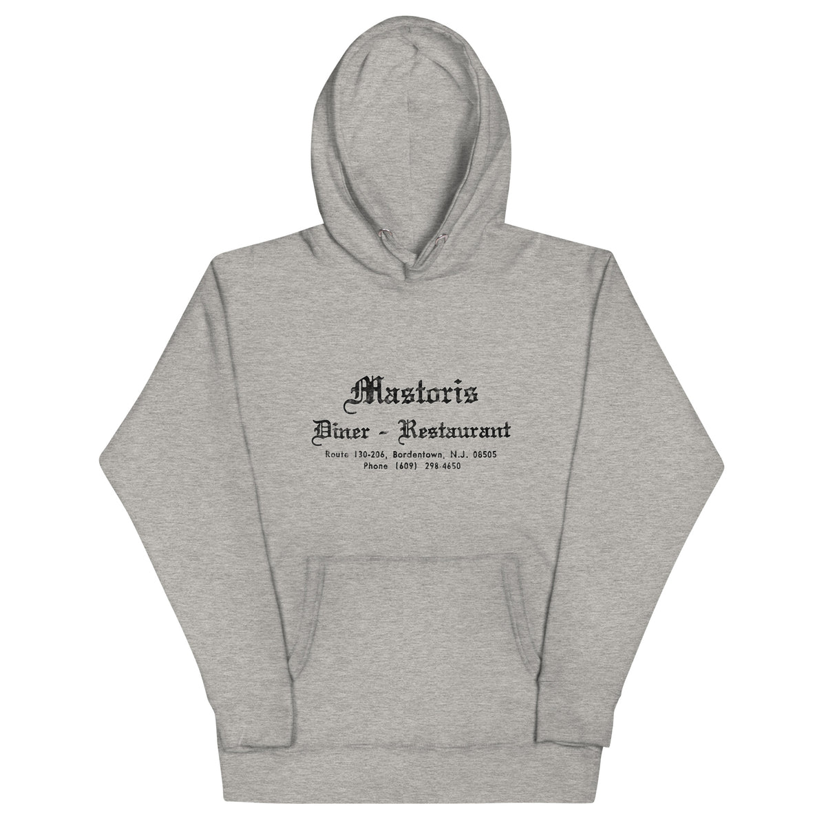 Mastoris - BORDENTOWN - Unisex Hoodie Carbon Grey