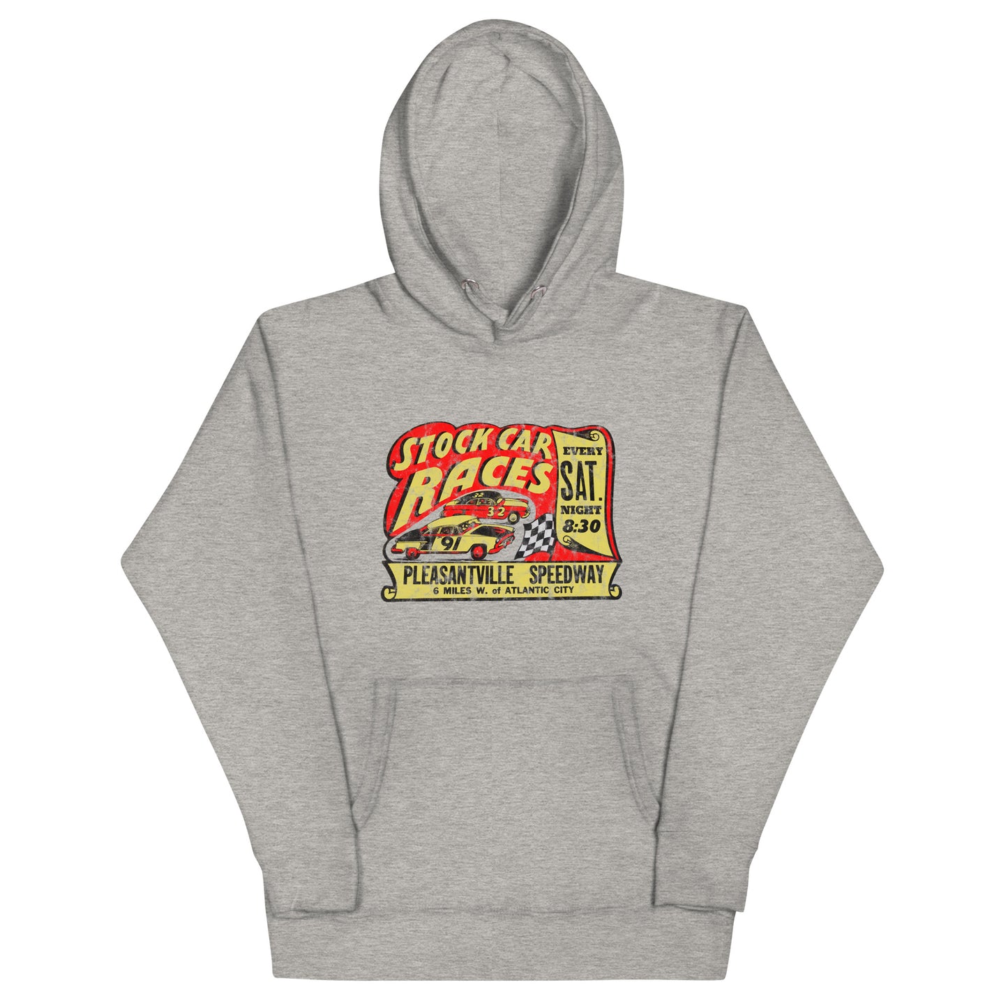 Pleasantville Speedway - PLEASANTVILLE - Unisex Hoodie Carbon Grey