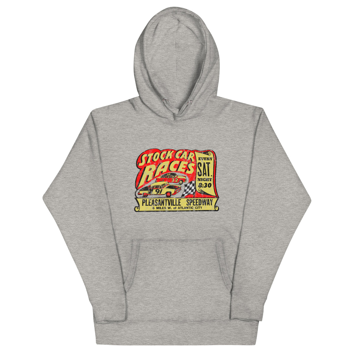 Pleasantville Speedway - PLEASANTVILLE - Unisex Hoodie Carbon Grey