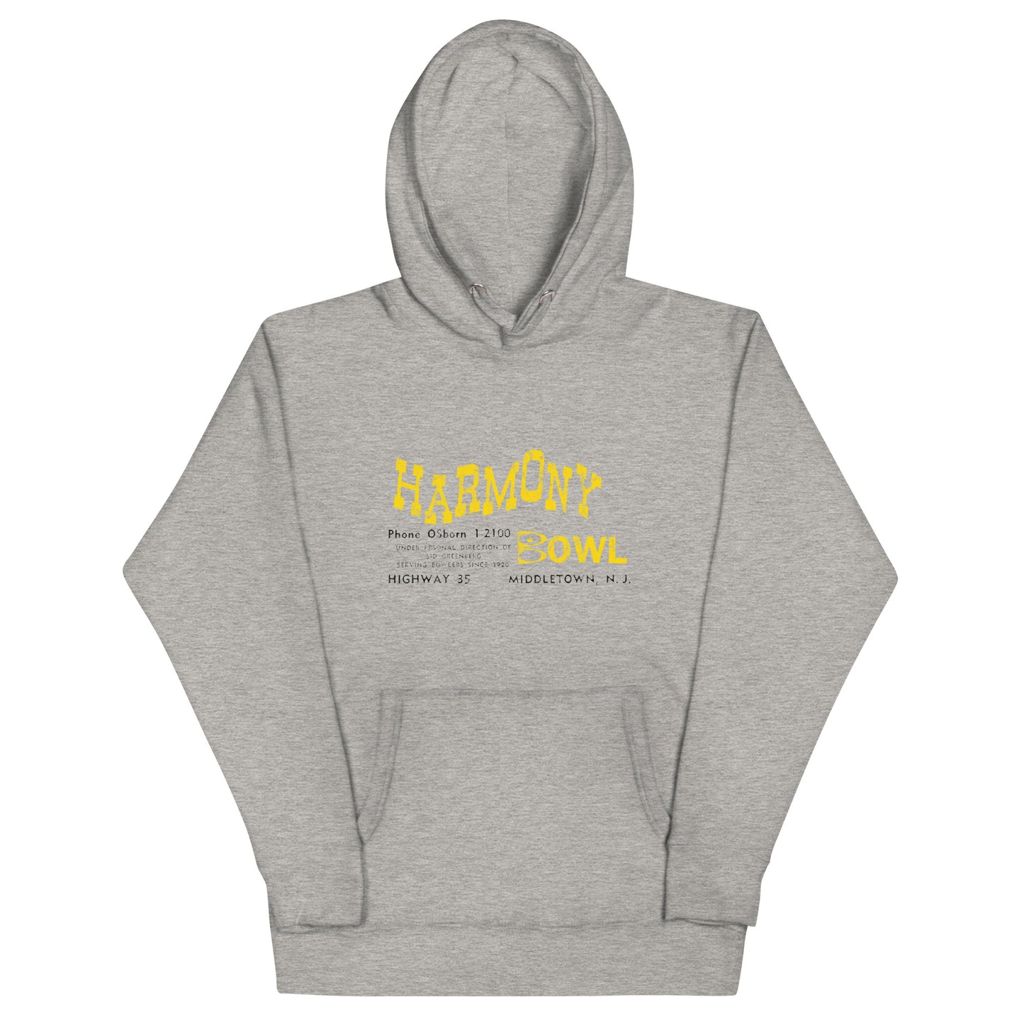 Harmony Bowl - MIDDLETOWN - Unisex Hoodie Carbon Grey