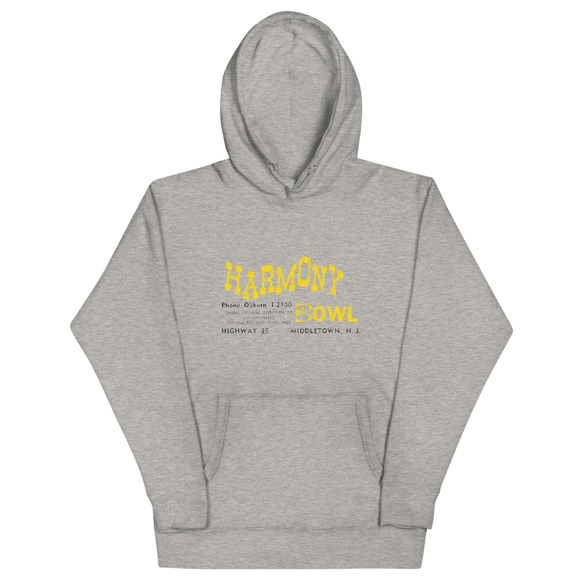 Harmony Bowl - MIDDLETOWN - Unisex Hoodie Carbon Grey