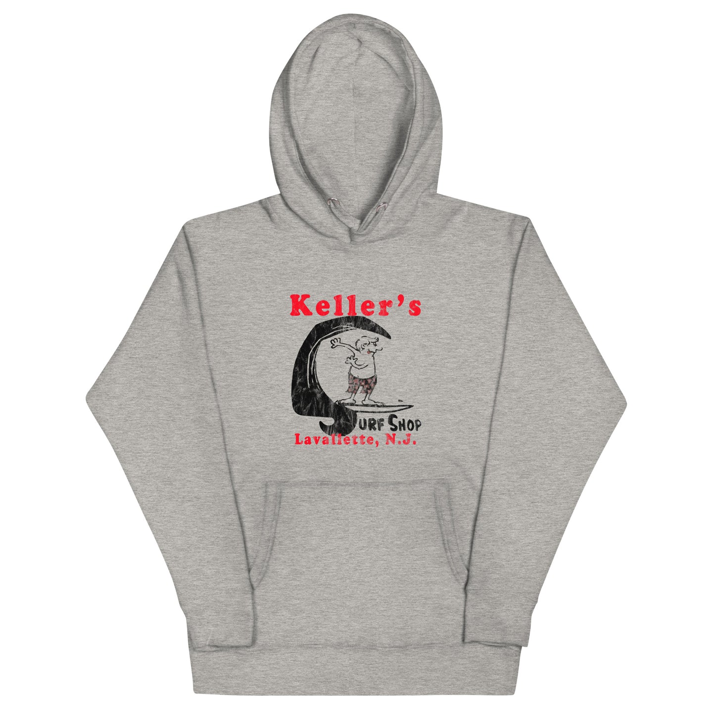 Keller's Surf Shop - LAVALLETTE - Unisex Hoodie Carbon Grey