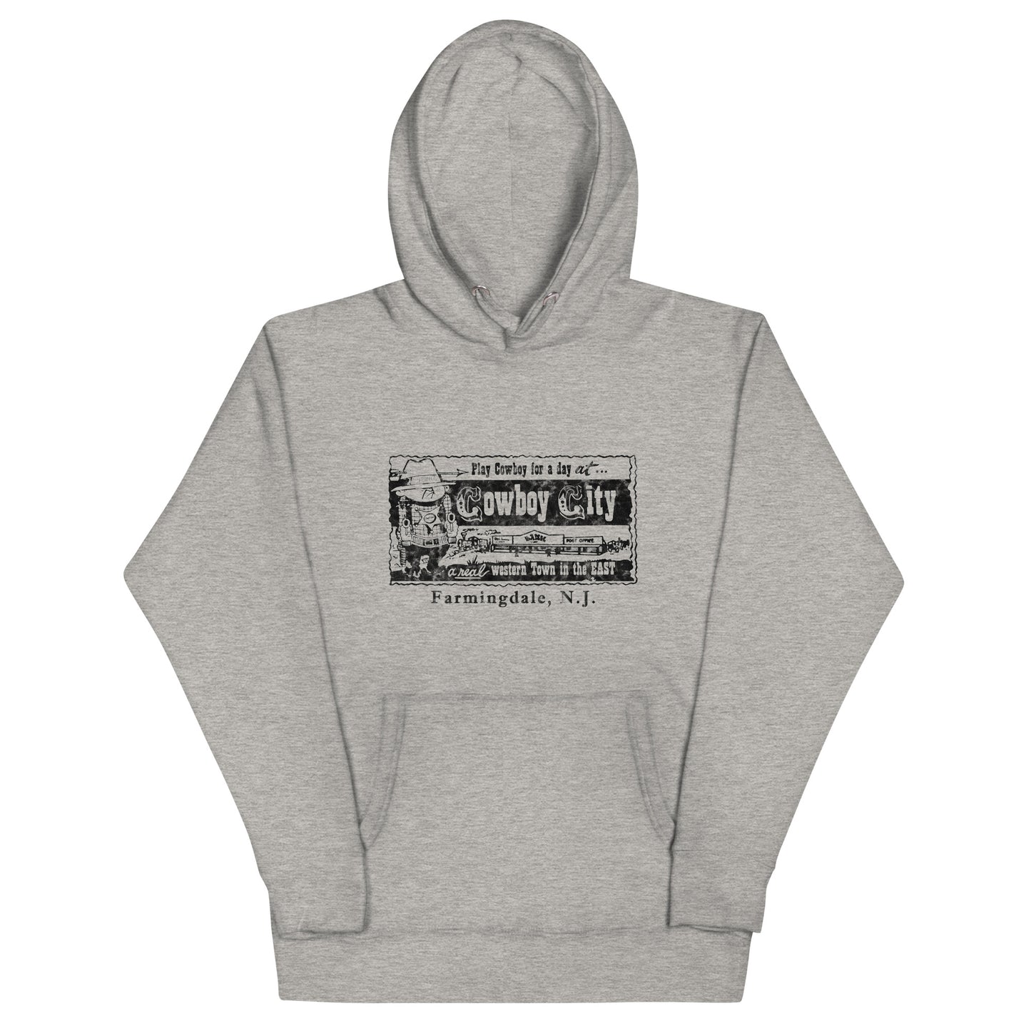 Cowboy City - FARMINGDALE - Unisex Hoodie Carbon Grey