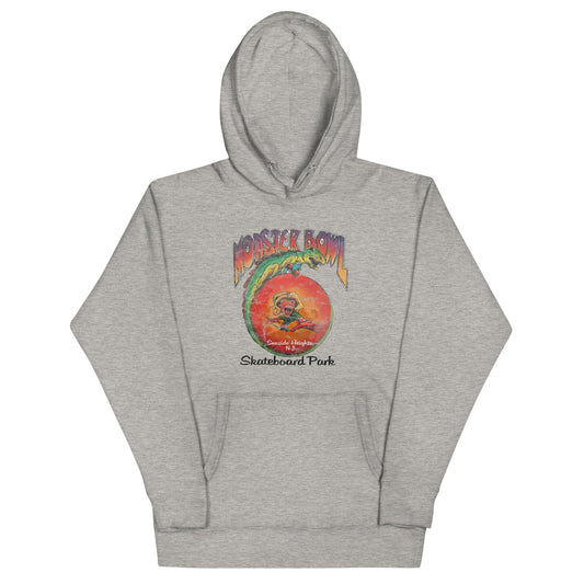 Monster Bowl Skateboard Park - SEASIDE HEIGHTS - Unisex Hoodie Carbon Grey
