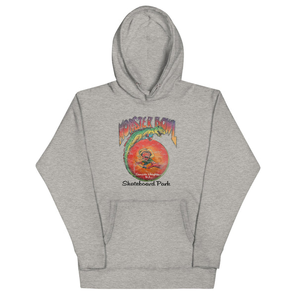 Monster Bowl Skateboard Park - SEASIDE HEIGHTS - Unisex Hoodie Carbon Grey