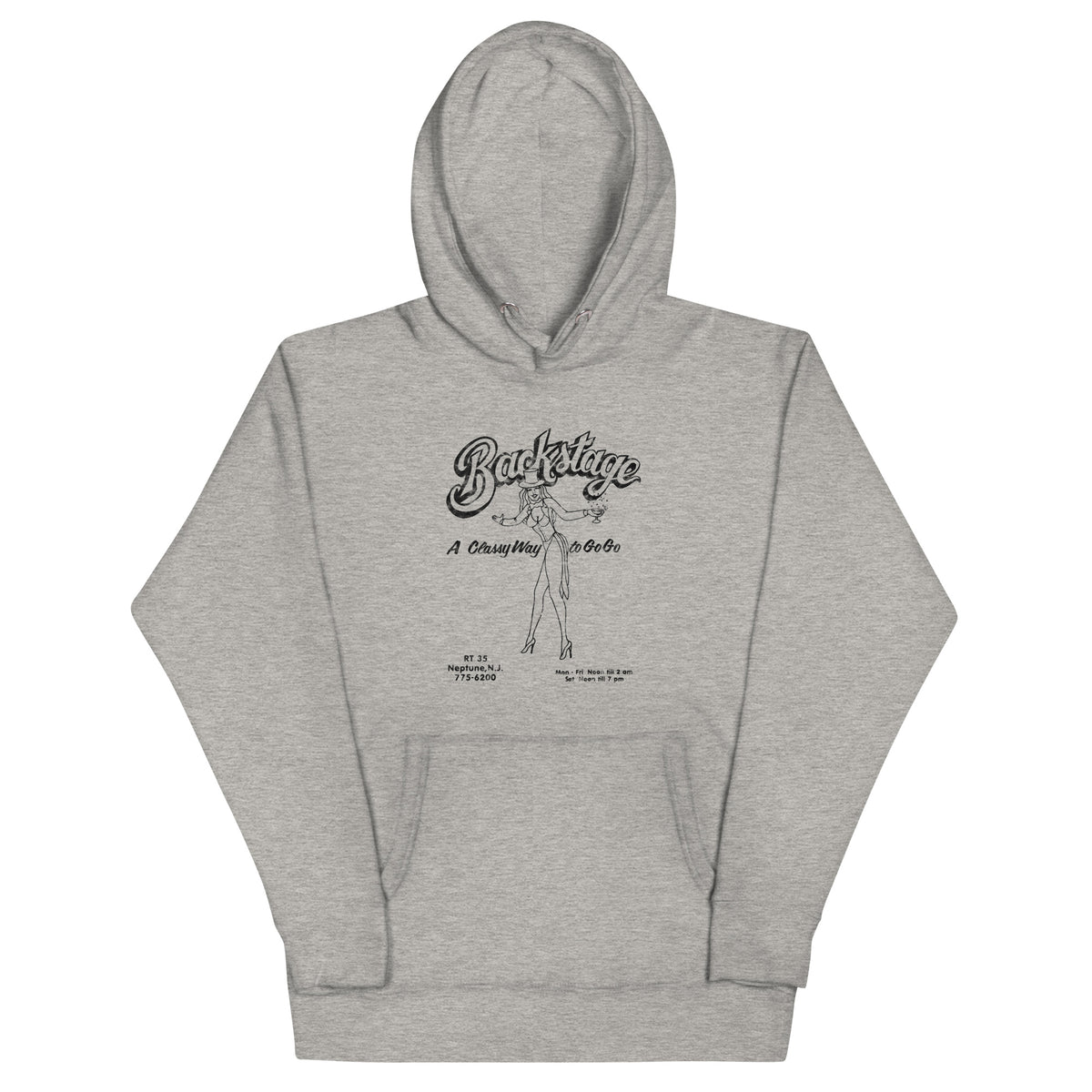 Backstage Go-Go Club - NEPTUNE - Unisex Hoodie Carbon Grey