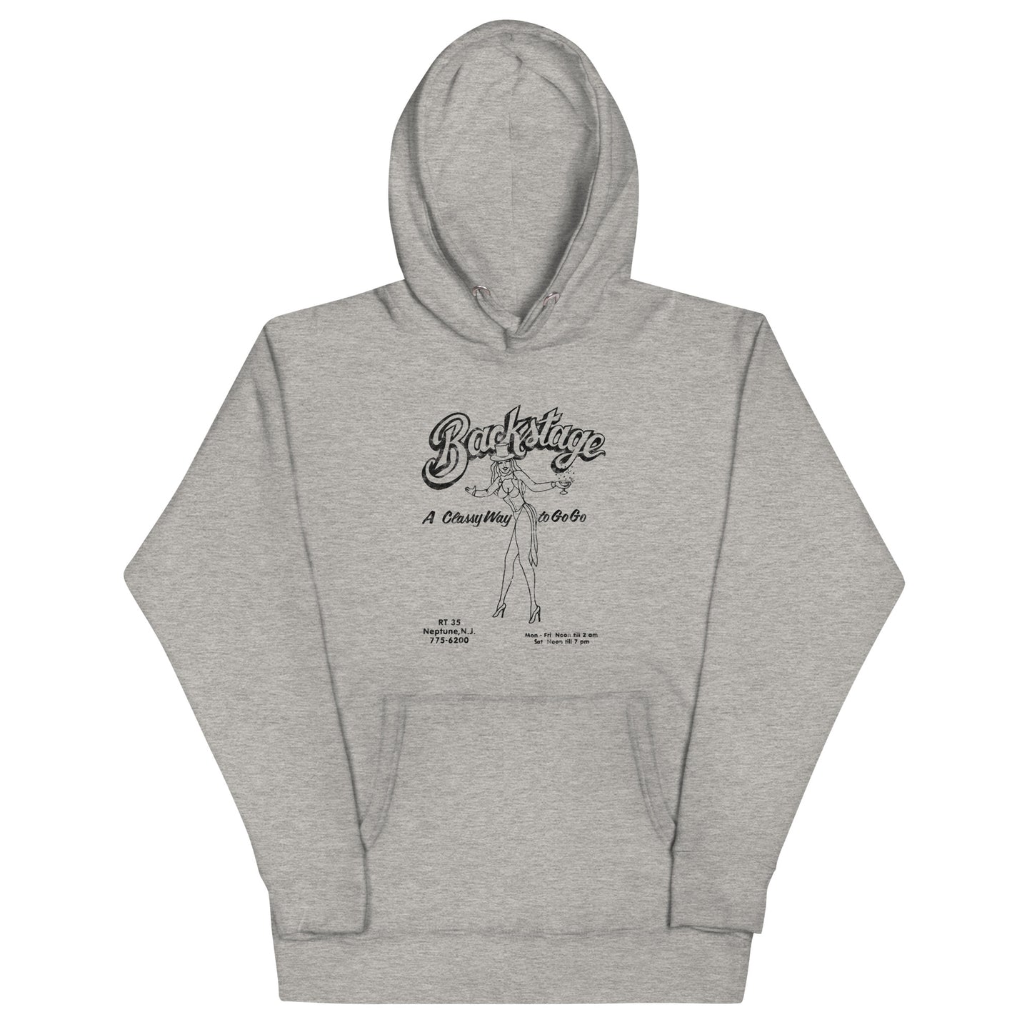 Backstage Go-Go Club - NEPTUNE - Unisex Hoodie Carbon Grey
