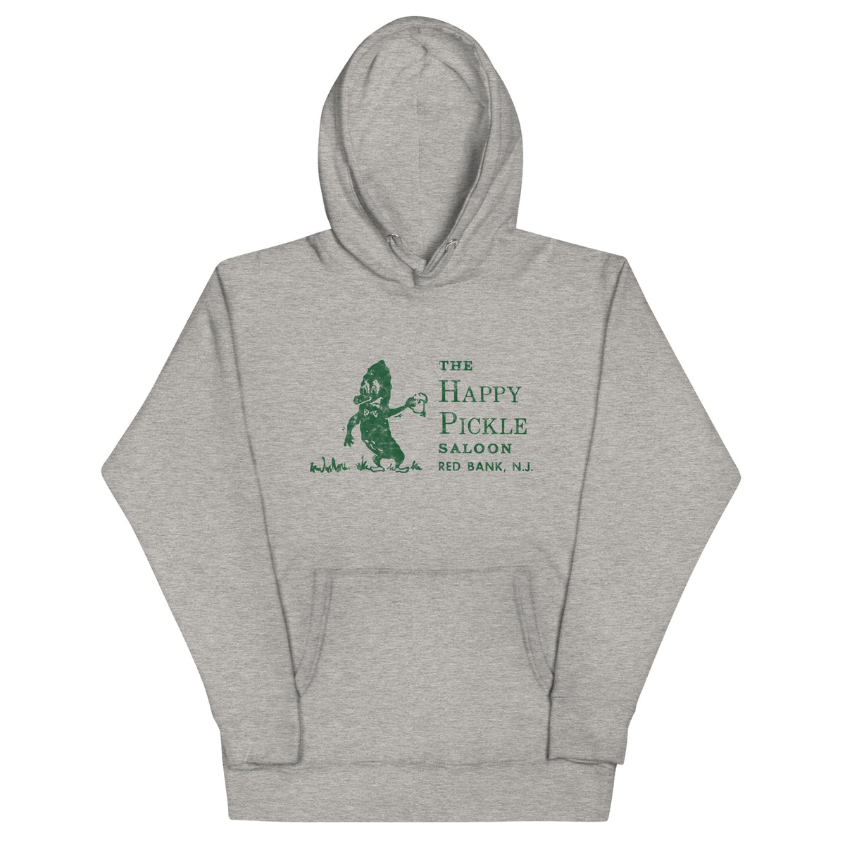 The Happy Pickle Saloon - RED BANK - Unisex Hoodie Carbon Grey