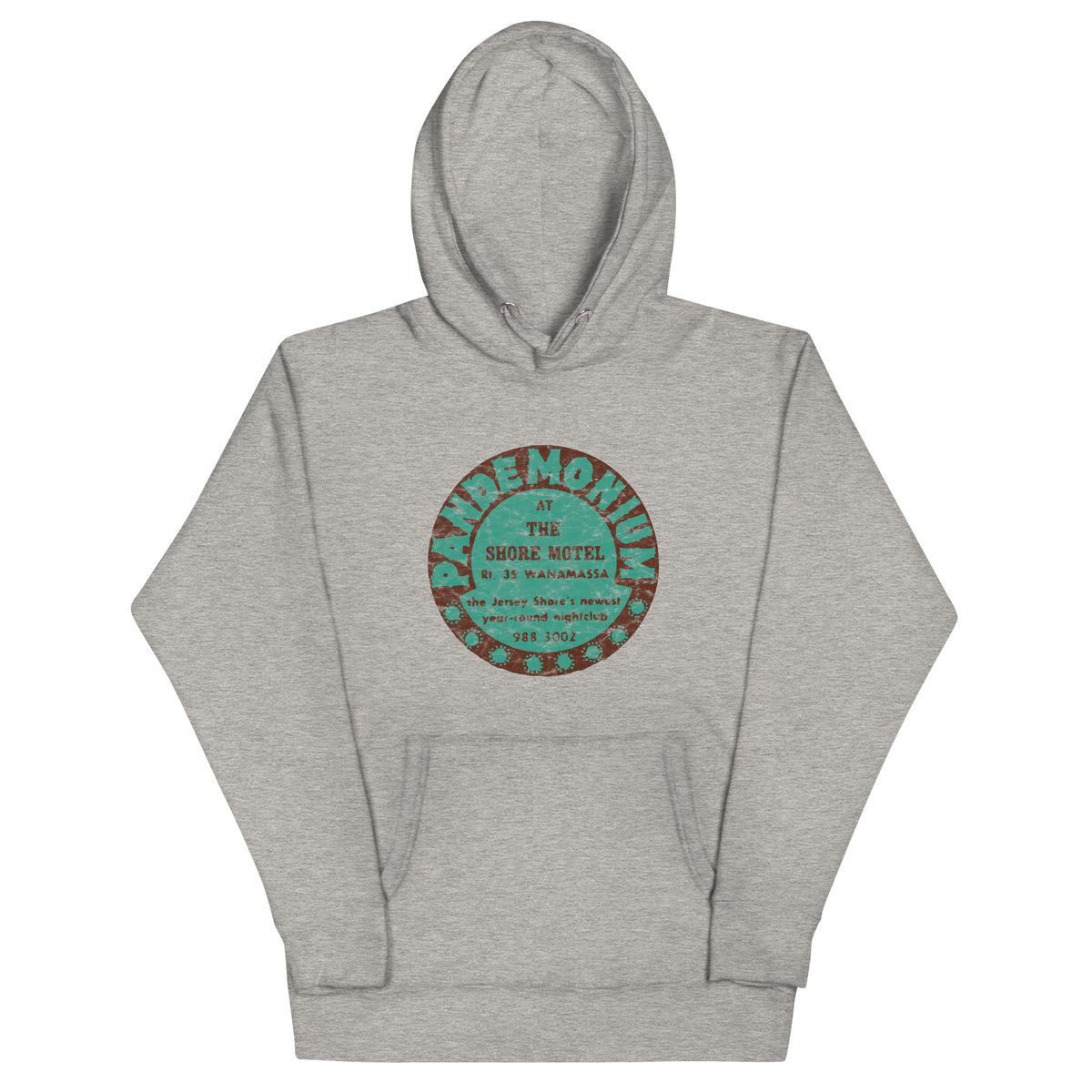 Pandemonium (at the Shore Motel) - WANAMASSA - Unisex Hoodie Carbon Grey
